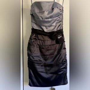 Grey and Black Cocktail Dress